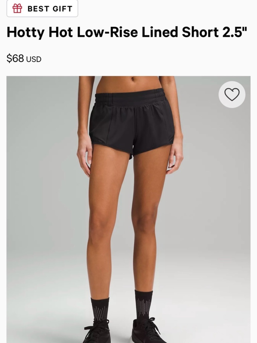 Lululemon Hotty Hot Low-Rise 2.5"